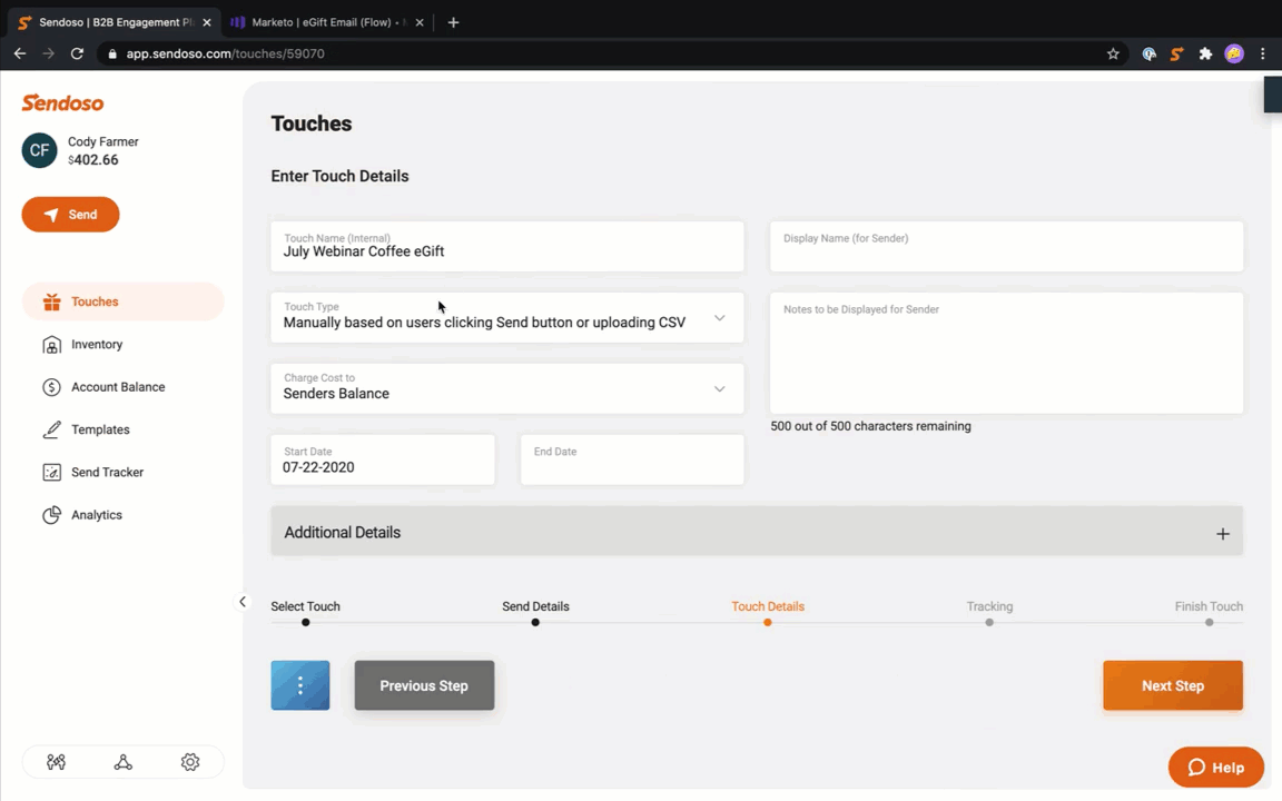 Direct Mail And Ting Integrations For Marketo Sendoso